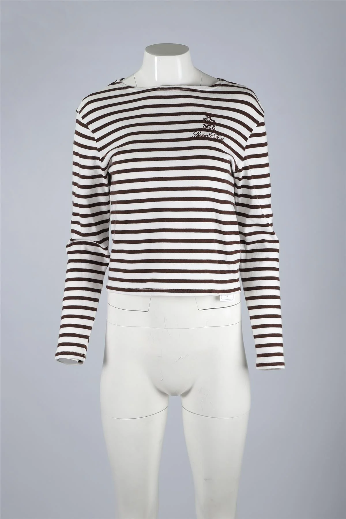 SPORTY & RICH BROWN COTTON TOP XSMALL - Image 2
