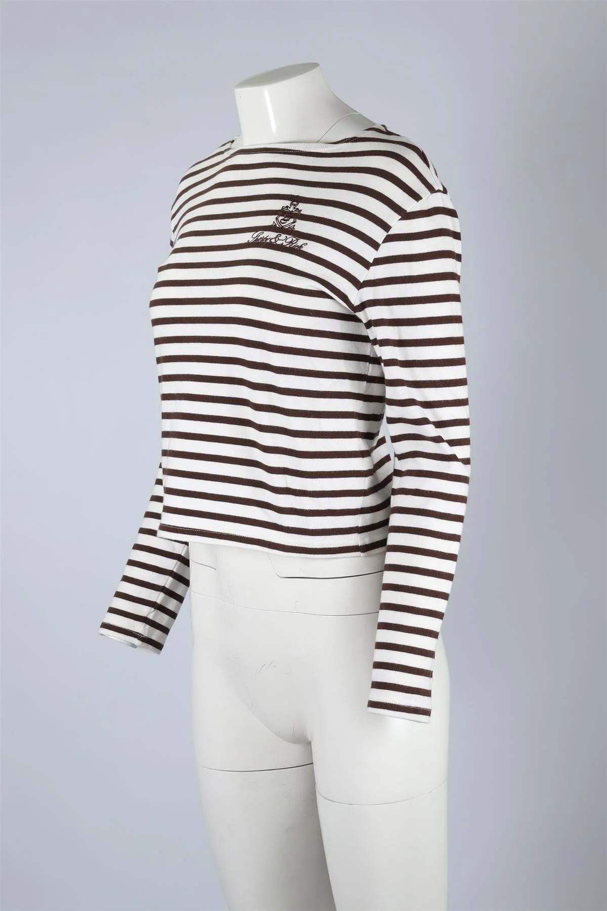 SPORTY & RICH BROWN COTTON TOP XSMALL - Image 3