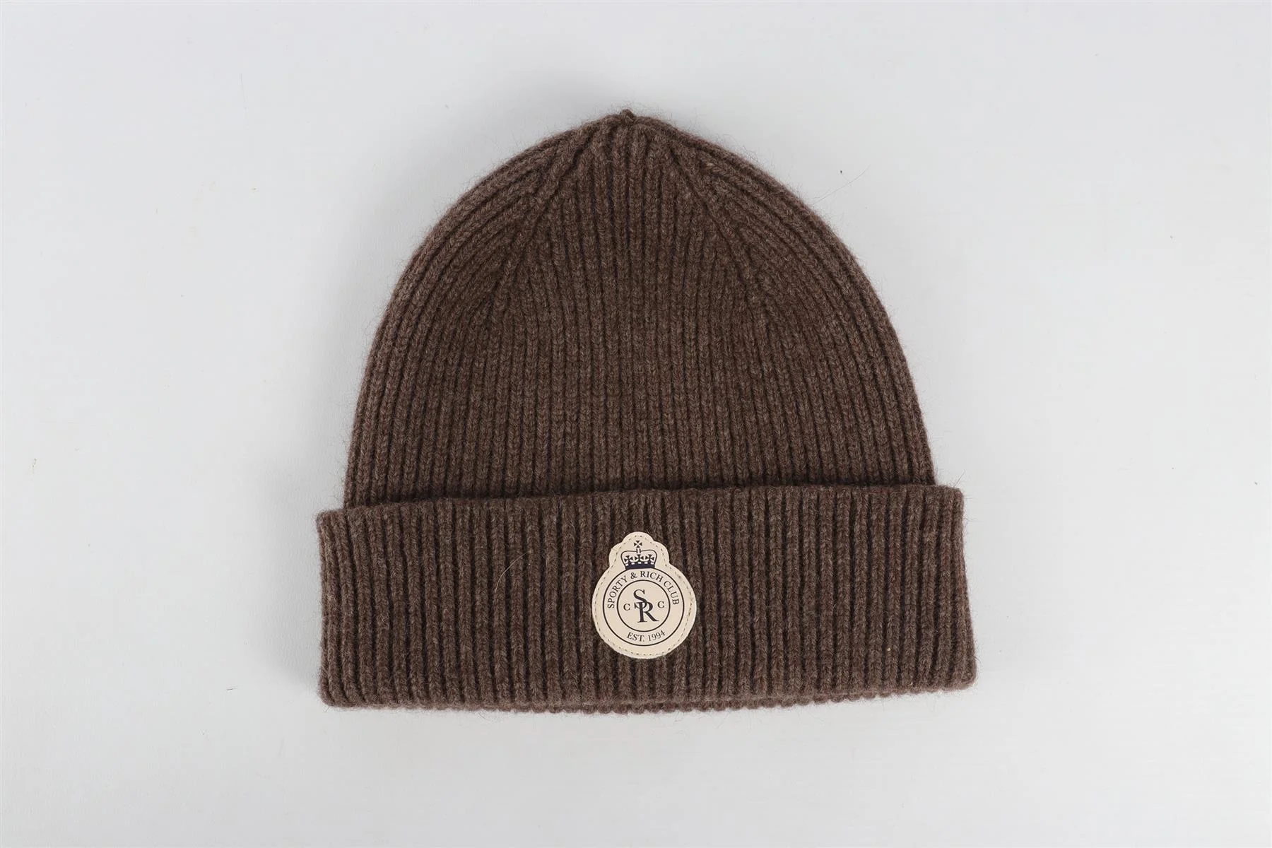 SPORTY & RICH BROWN WOOL BEANIE - Image 2