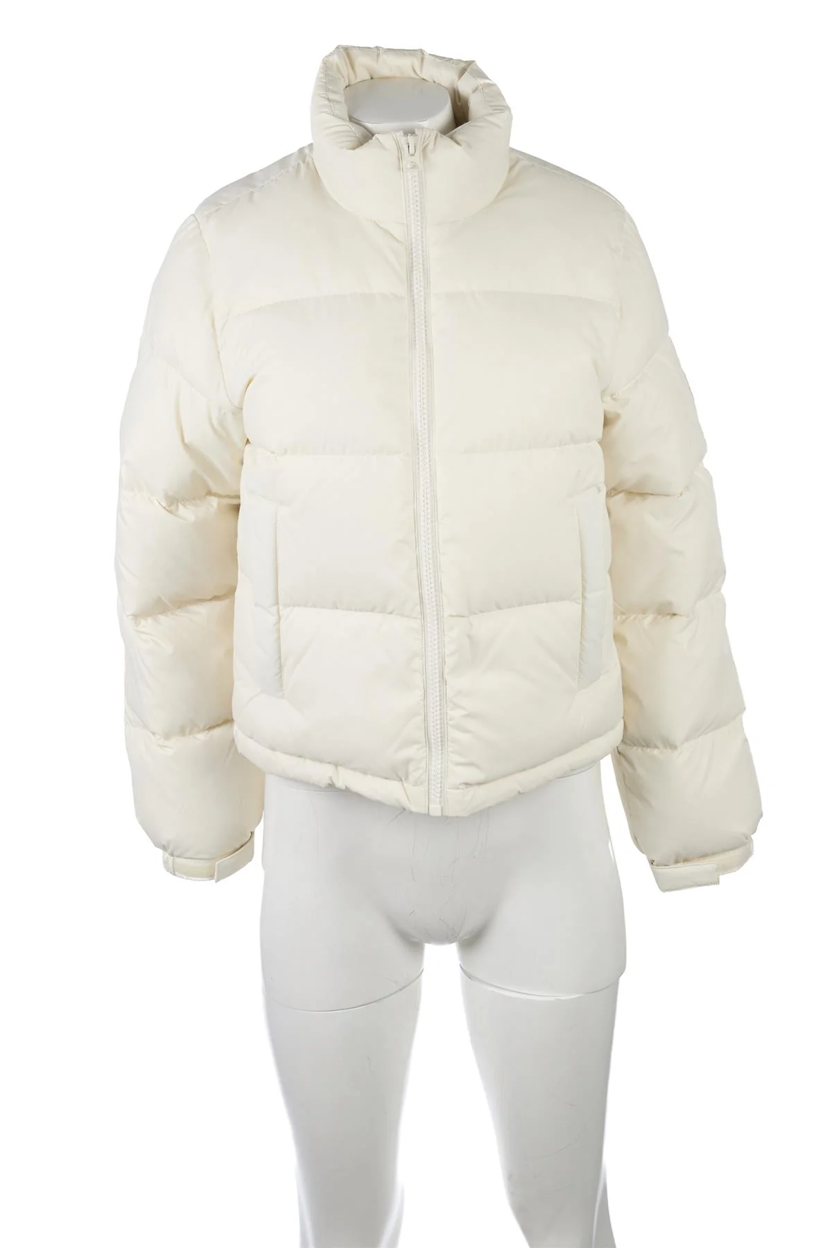SPORTY & RICH CREAM PADDED DOWN JACKET SMALL - Image 2
