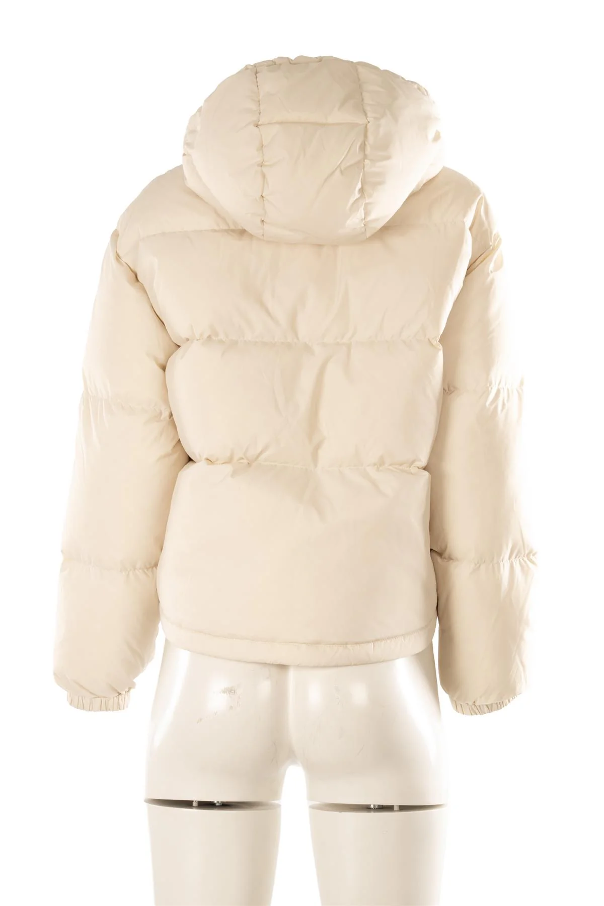 SPORTY & RICH ECRU PADDED SHELL JACKET SMALL - Image 4