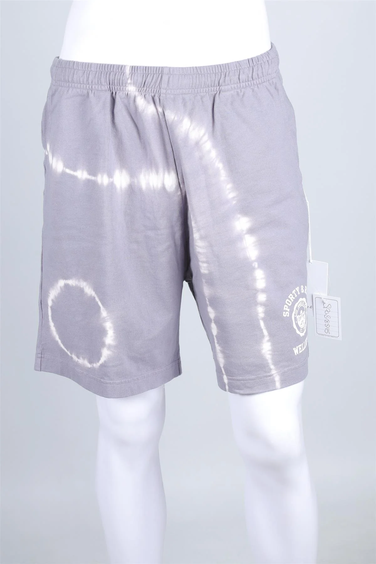 SPORTY & RICH GREY COTTON SHORTS LARGE - Image 2