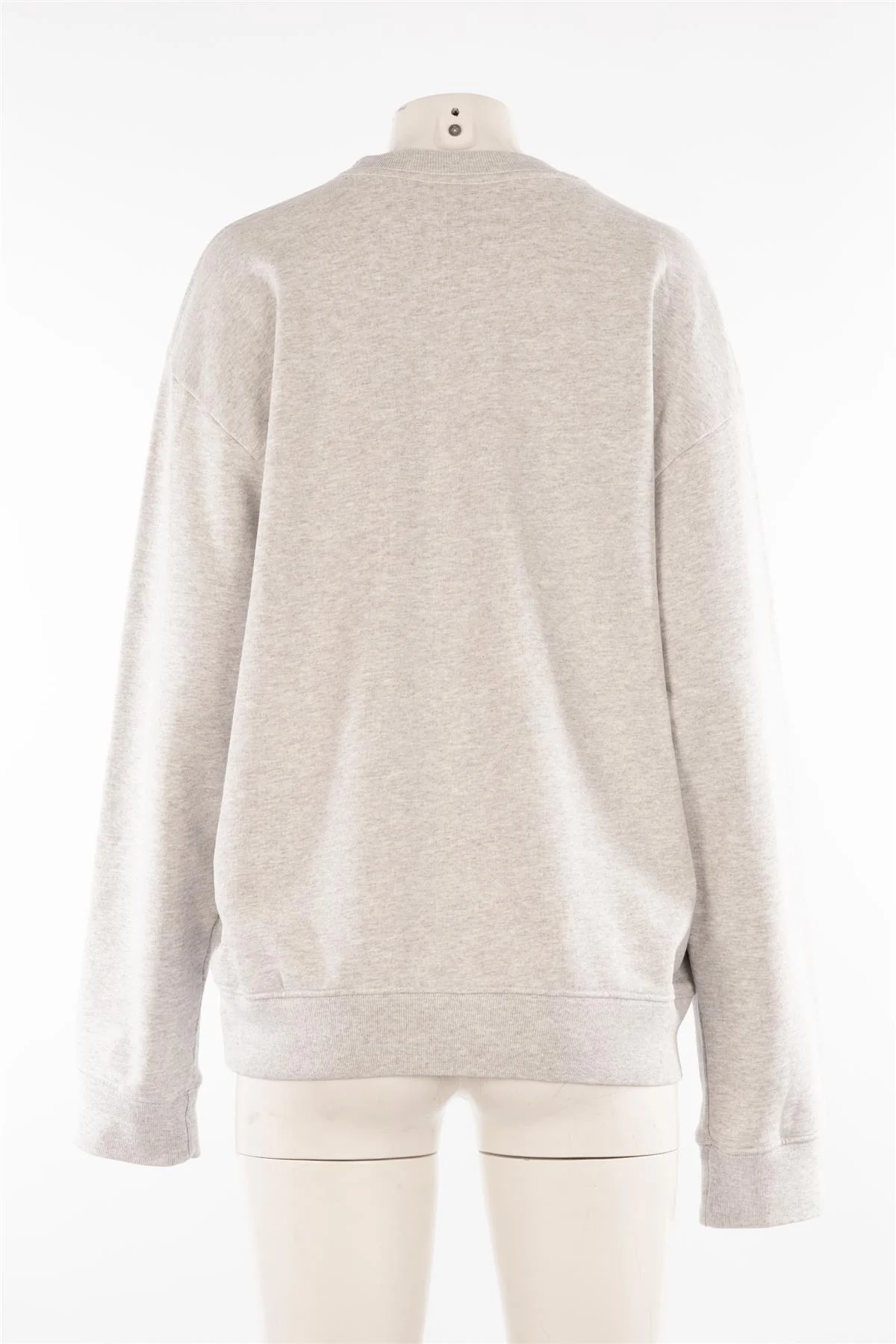 SPORTY & RICH GREY COTTON SWEATSHIRT MEDIUM - Image 3