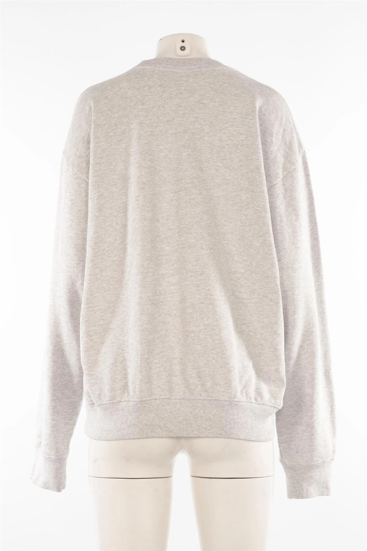 SPORTY & RICH GREY COTTON SWEATSHIRT MEDIUM - Image 4