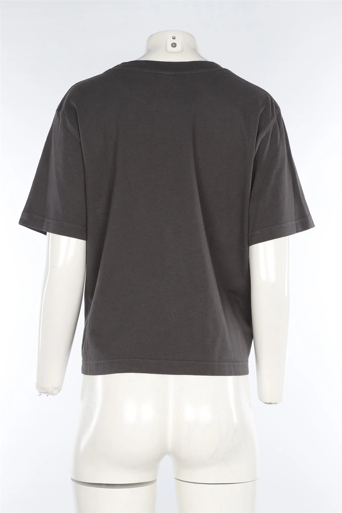 SPORTY & RICH GREY COTTON T-SHIRT MEDIUM - Image 4