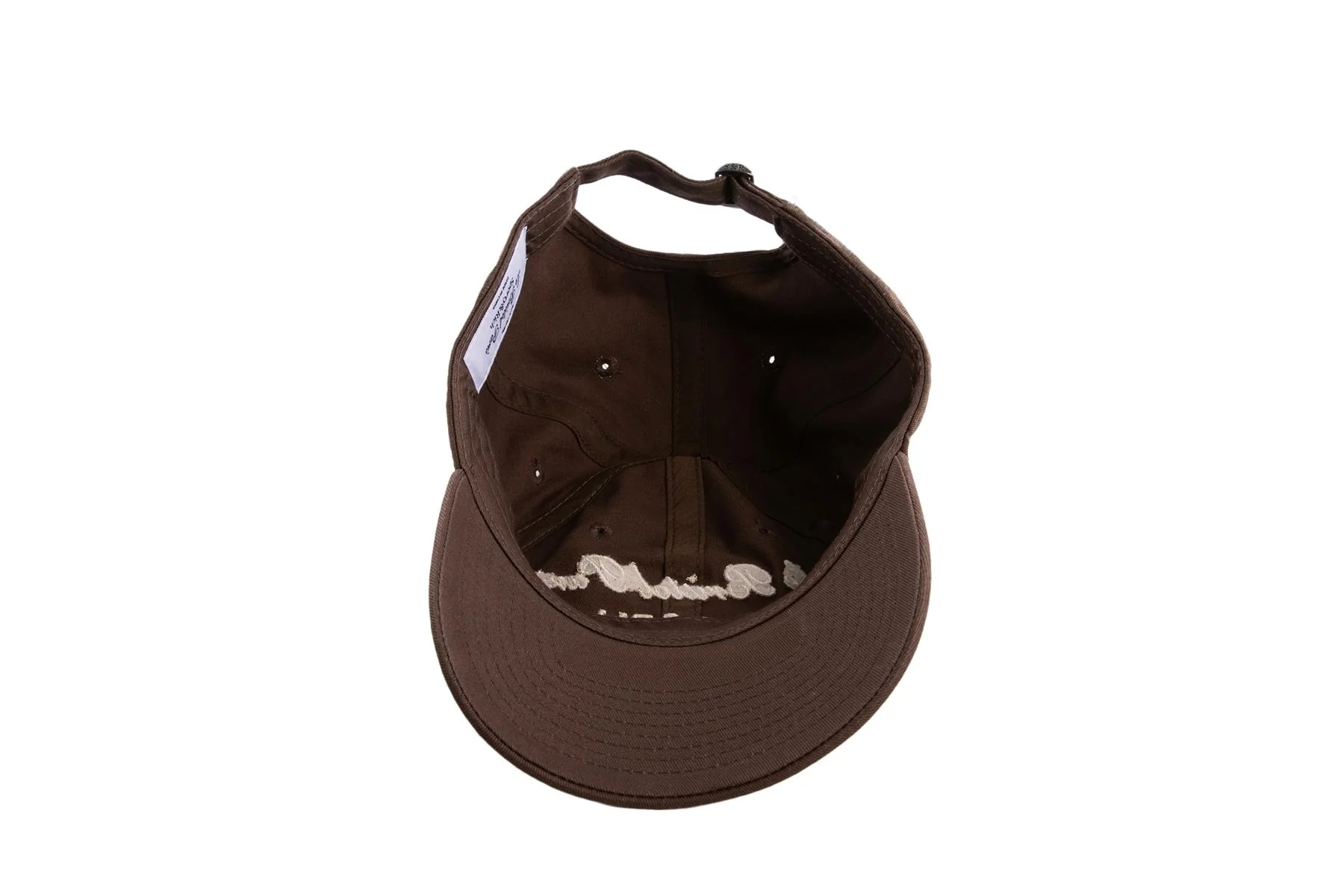 SPORTY & RICH + LE BRISTOL PARIS BROWN COTTON BASEBALL CAP ONE SIZE - Image 6