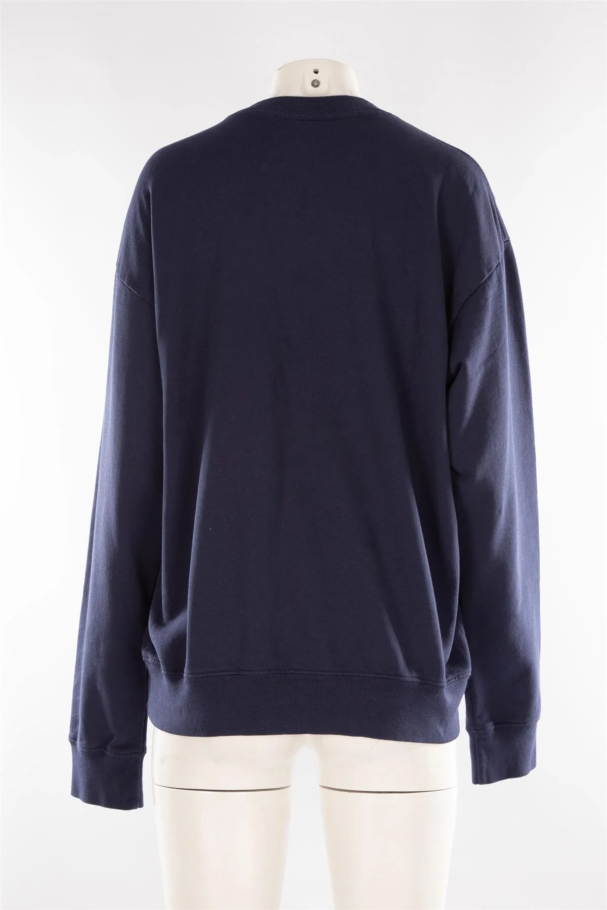 SPORTY & RICH NAVY COTTON SWEATSHIRT MEDIUM - Image 4