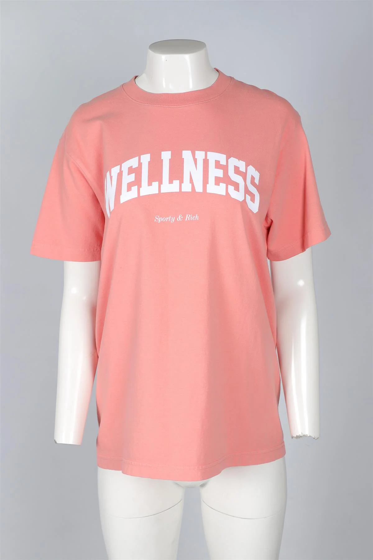 SPORTY & RICH ORANGE COTTON T-SHIRT MEDIUM - Image 2