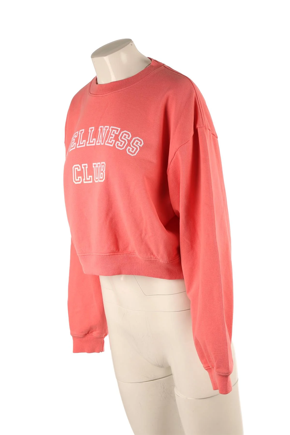 SPORTY & RICH PINK COTTON SWEATSHIRT SMALL - Image 3
