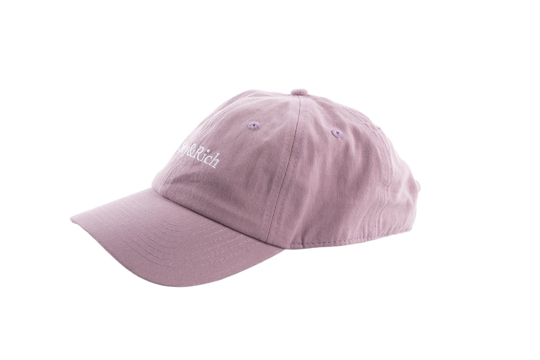 SPORTY & RICH PURPLE COTTON BASEBALL CAP ONE SIZE - Image 4