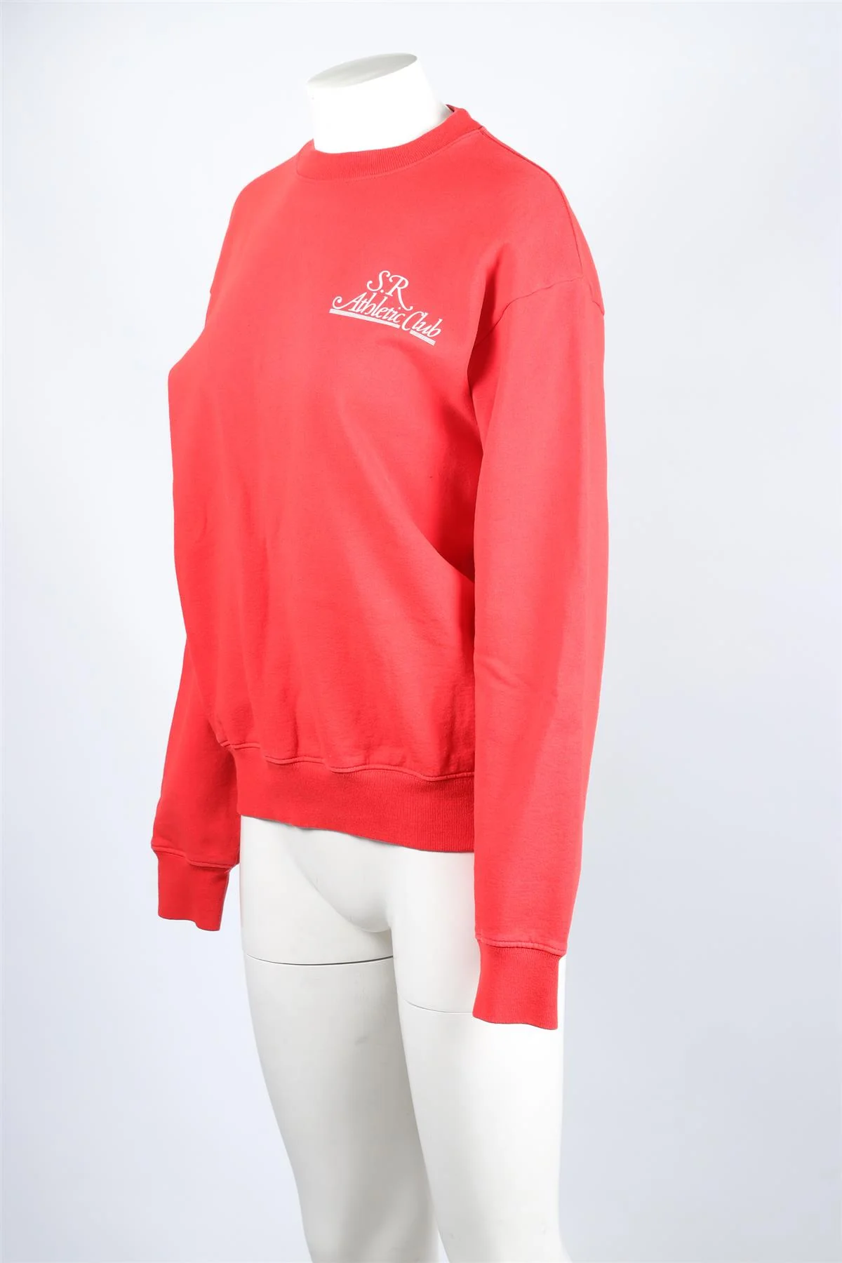 SPORTY & RICH RED COTTON SWEATER SMALL - Image 3