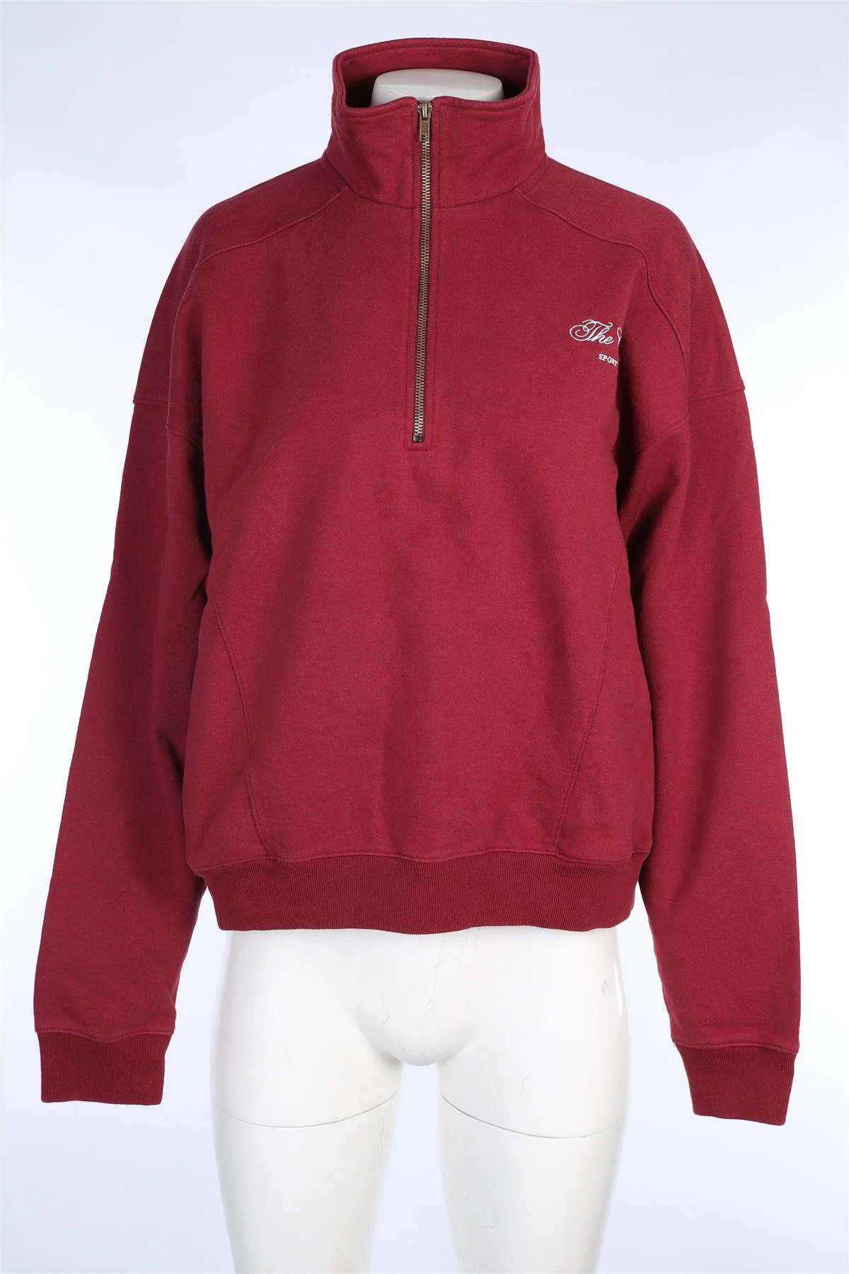 SPORTY & RICH RED COTTON SWEATSHIRT LARGE - Image 2