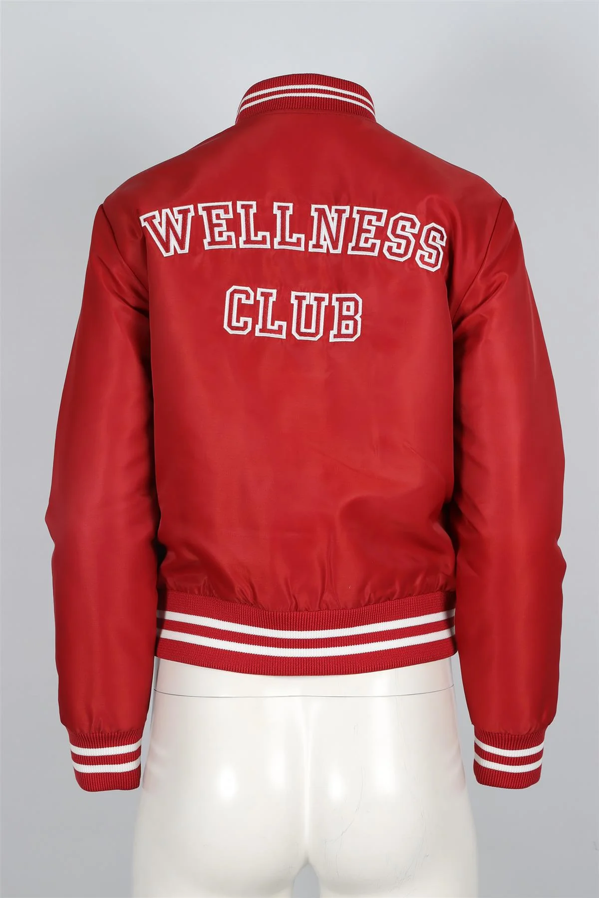 SPORTY & RICH RED SHELL BOMBER JACKET SMALL - Image 4