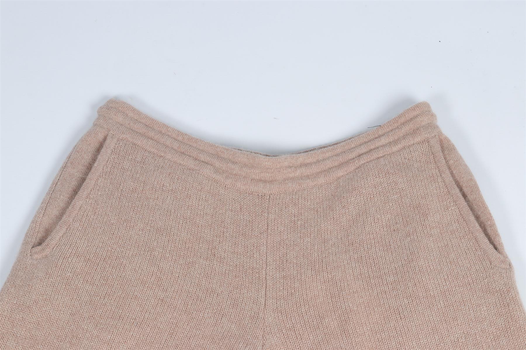 SPORTY & RICH TAUPE CASHMERE SHORTS MEDIUM - Image 4