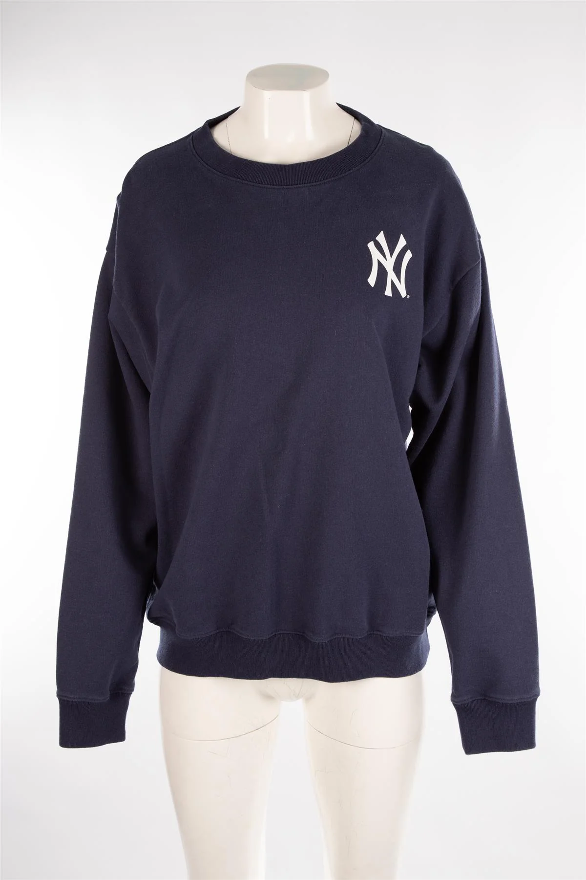 SPORTY & RICH + YANKEES NAVY COTTON SWEATSHIRT MEDIUM - Image 2