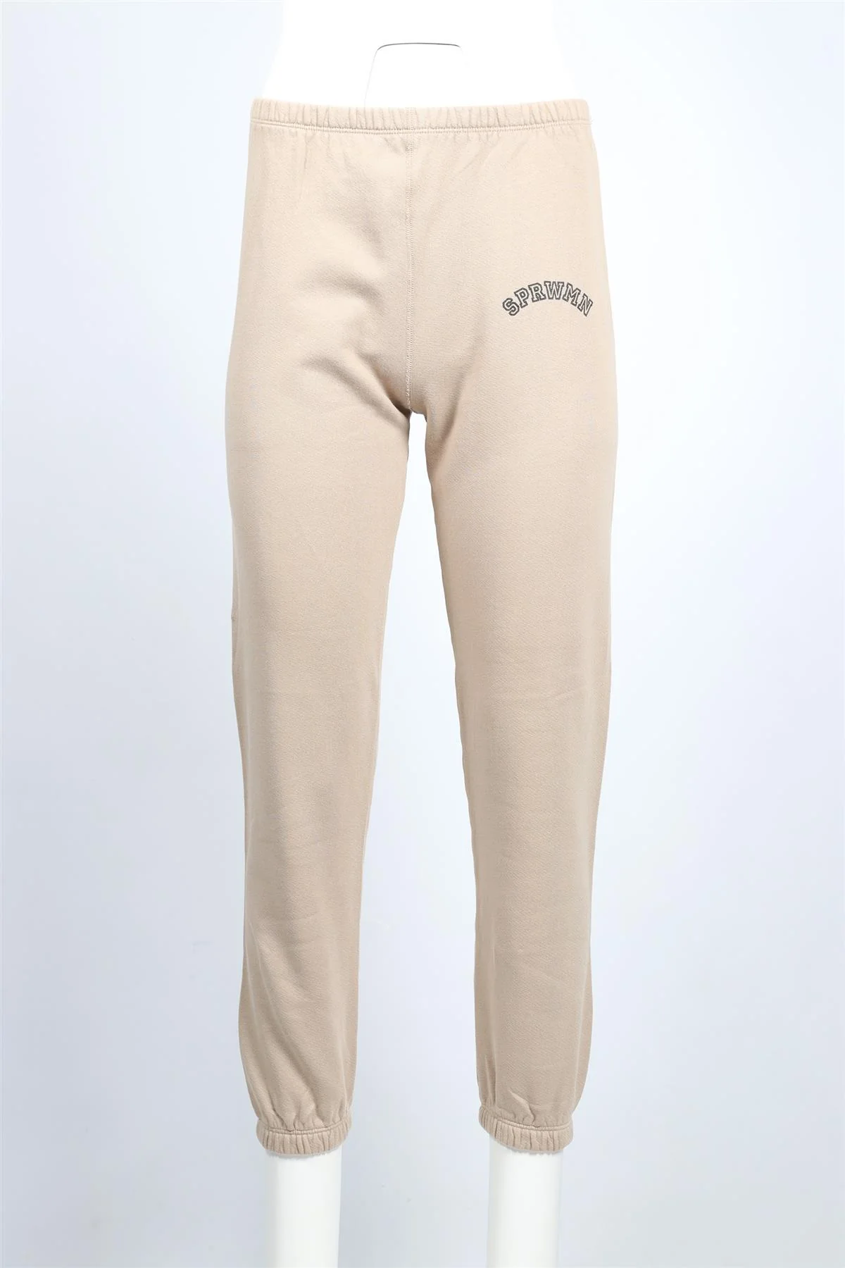 SPRWMN BEIGE COTTON TRACK PANTS XSMALL - Image 2