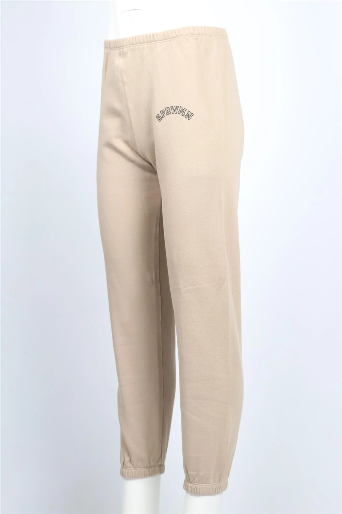 SPRWMN BEIGE COTTON TRACK PANTS XSMALL - Image 3