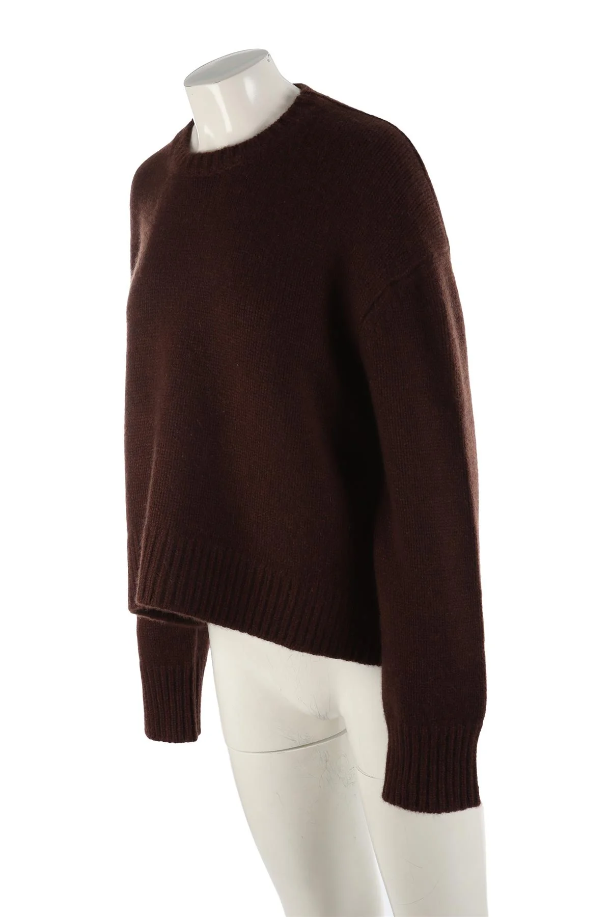 SPRWMN BROWN CASHMERE SWEATER MEDIUM - Image 3
