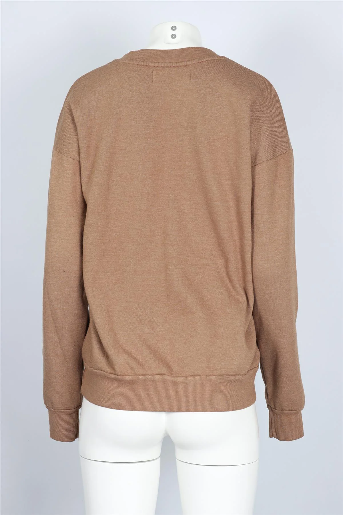 SPRWMN BROWN COTTON BLEND SWEATSHIRT SMALL - Image 4