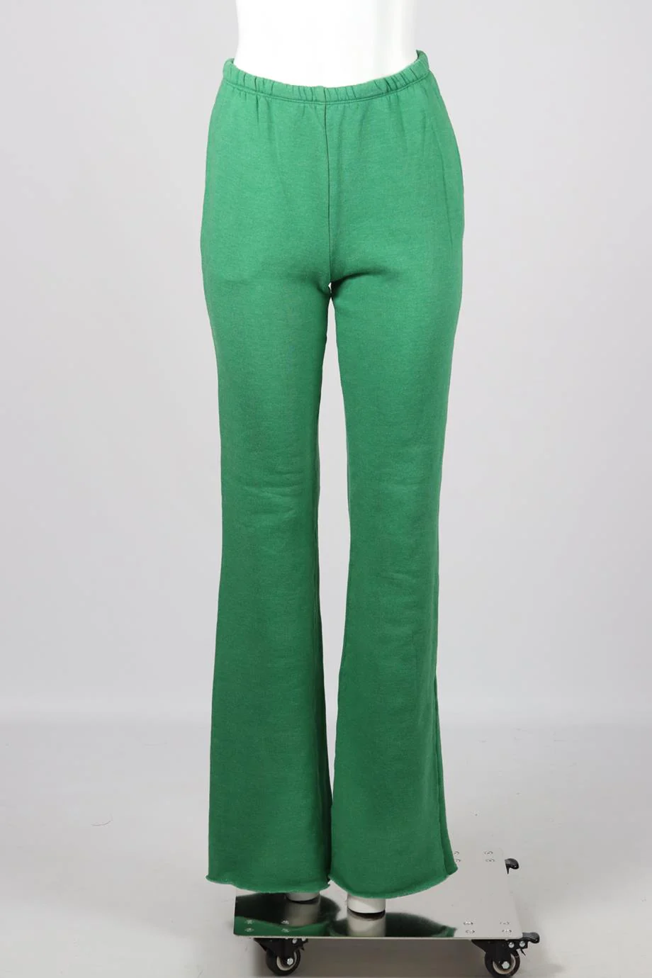 SPRWMN COTTON JERSEY FLARED TRACK PANTS SMALL - Image 2