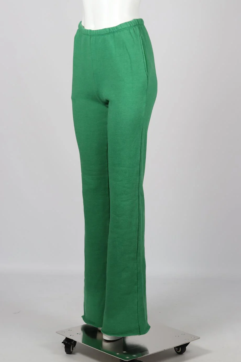 SPRWMN COTTON JERSEY FLARED TRACK PANTS SMALL - Image 3