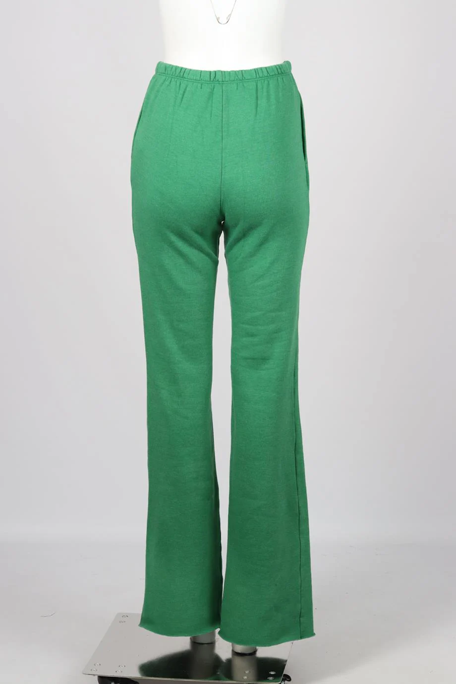 SPRWMN COTTON JERSEY FLARED TRACK PANTS SMALL - Image 4