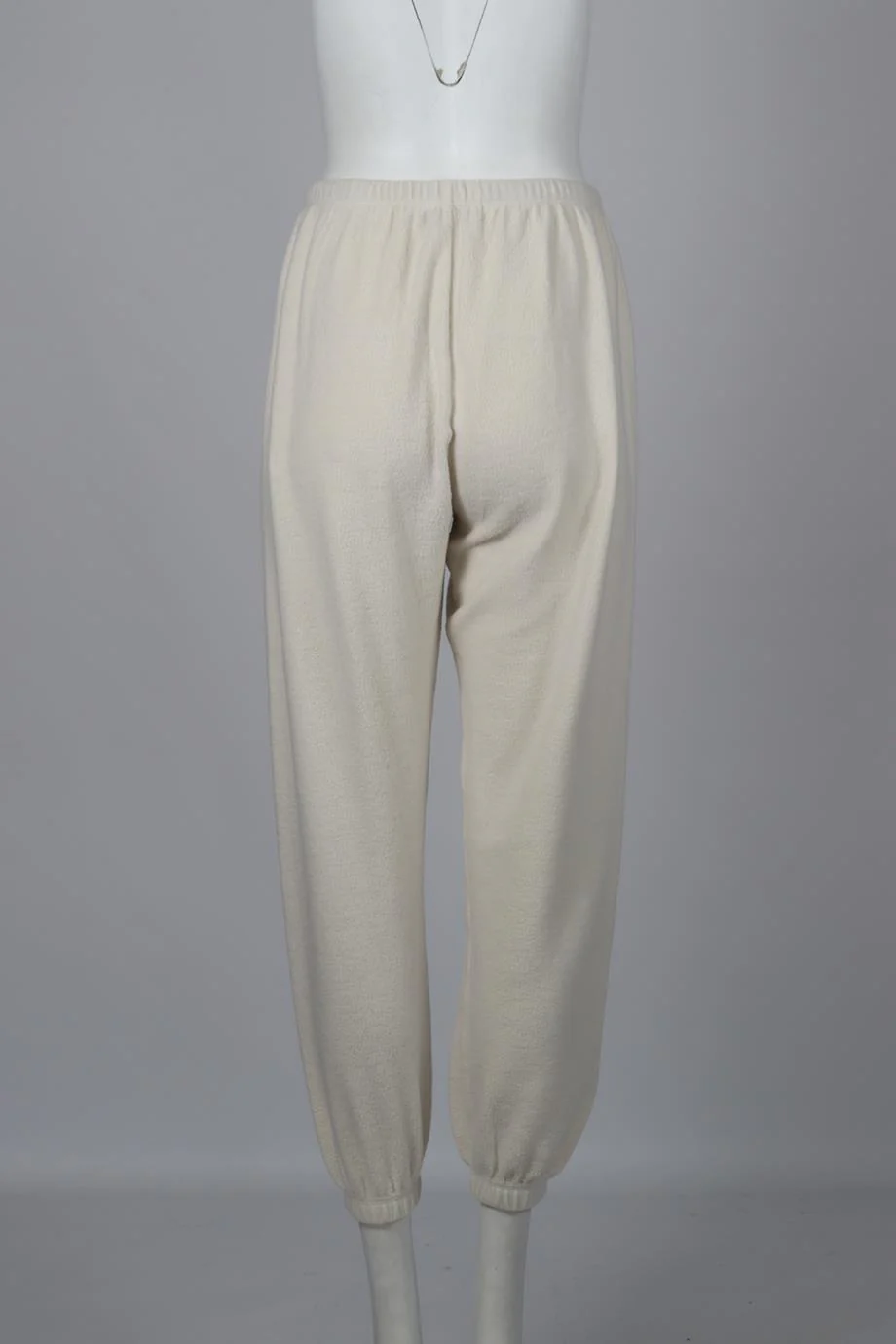 SPRWMN EMBROIDERED FLEECE TRACK PANTS SMALL - Image 4
