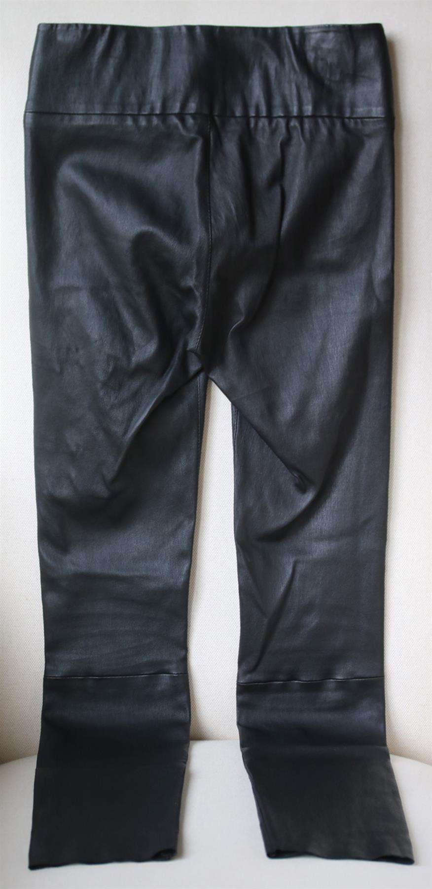 SPRWMN HIGH RISE LEATHER LEGGINGS SMALL - Image 4