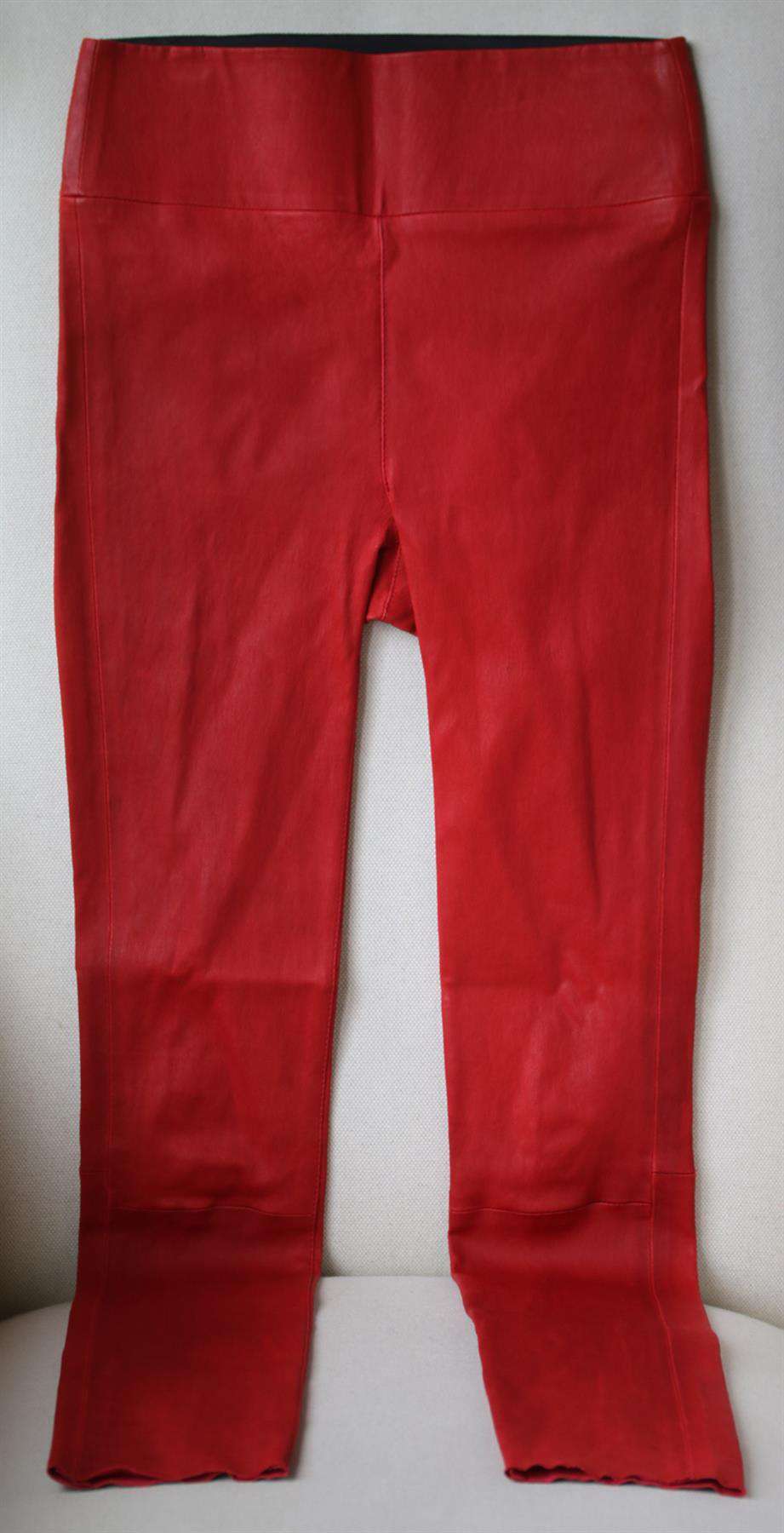 SPRWMN HIGH RISE LEATHER LEGGINGS SMALL - Image 2