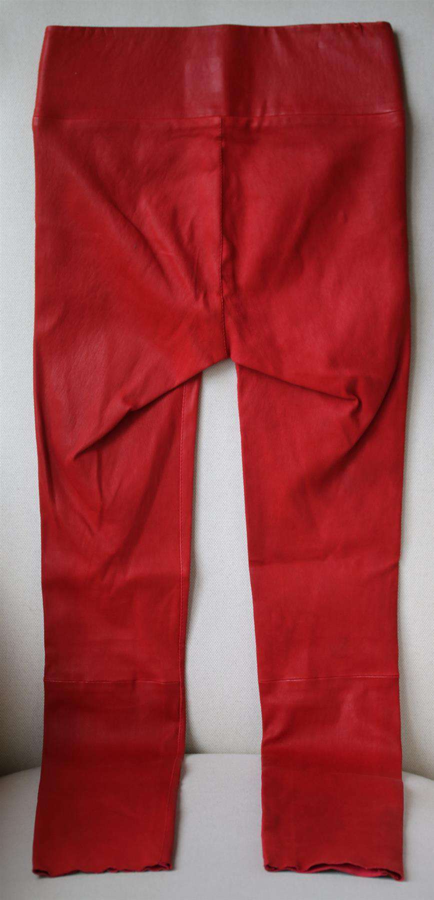 SPRWMN HIGH RISE LEATHER LEGGINGS SMALL - Image 3
