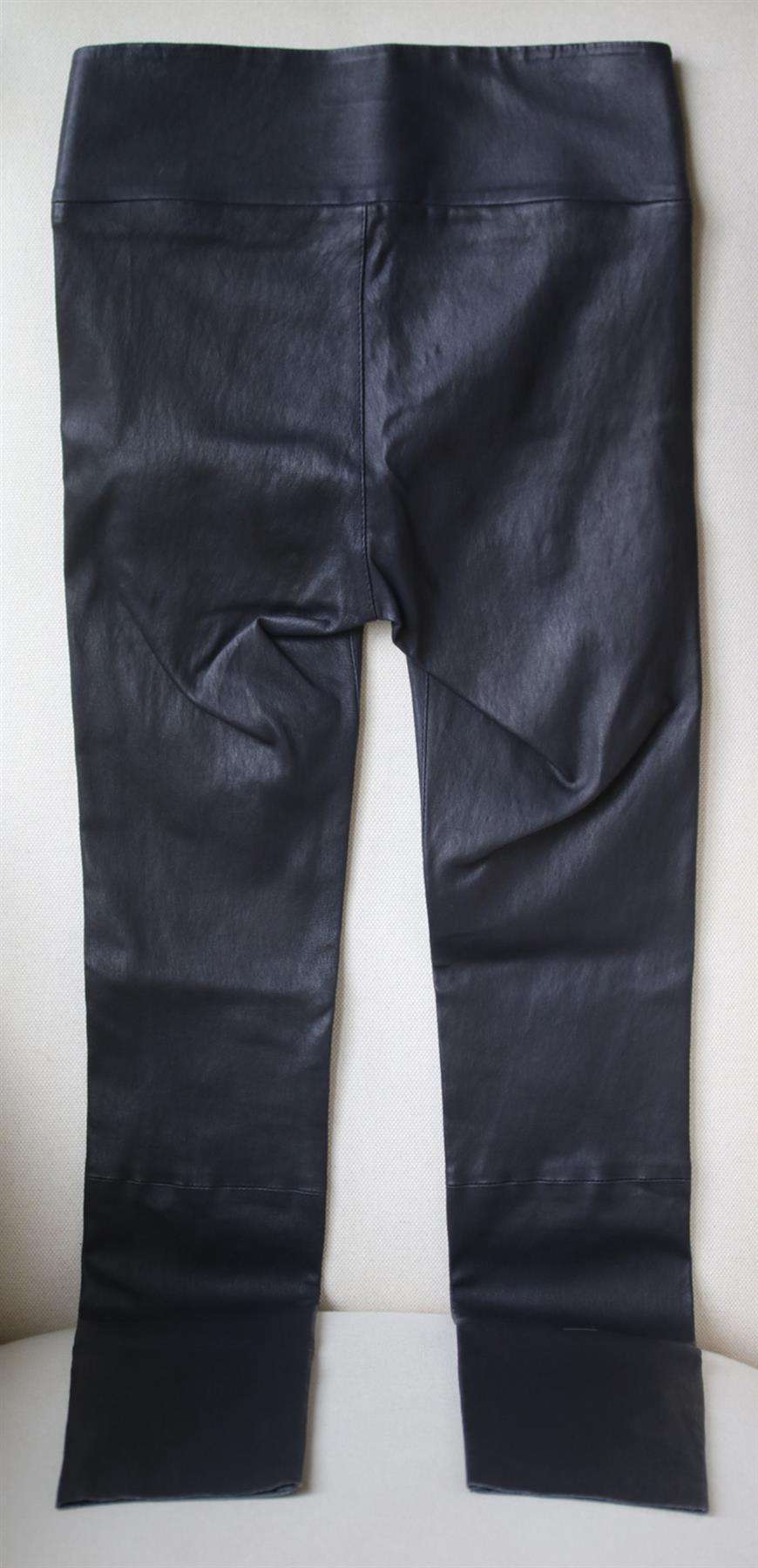 SPRWMN HIGH RISE LEATHER LEGGINGS SMALL - Image 3