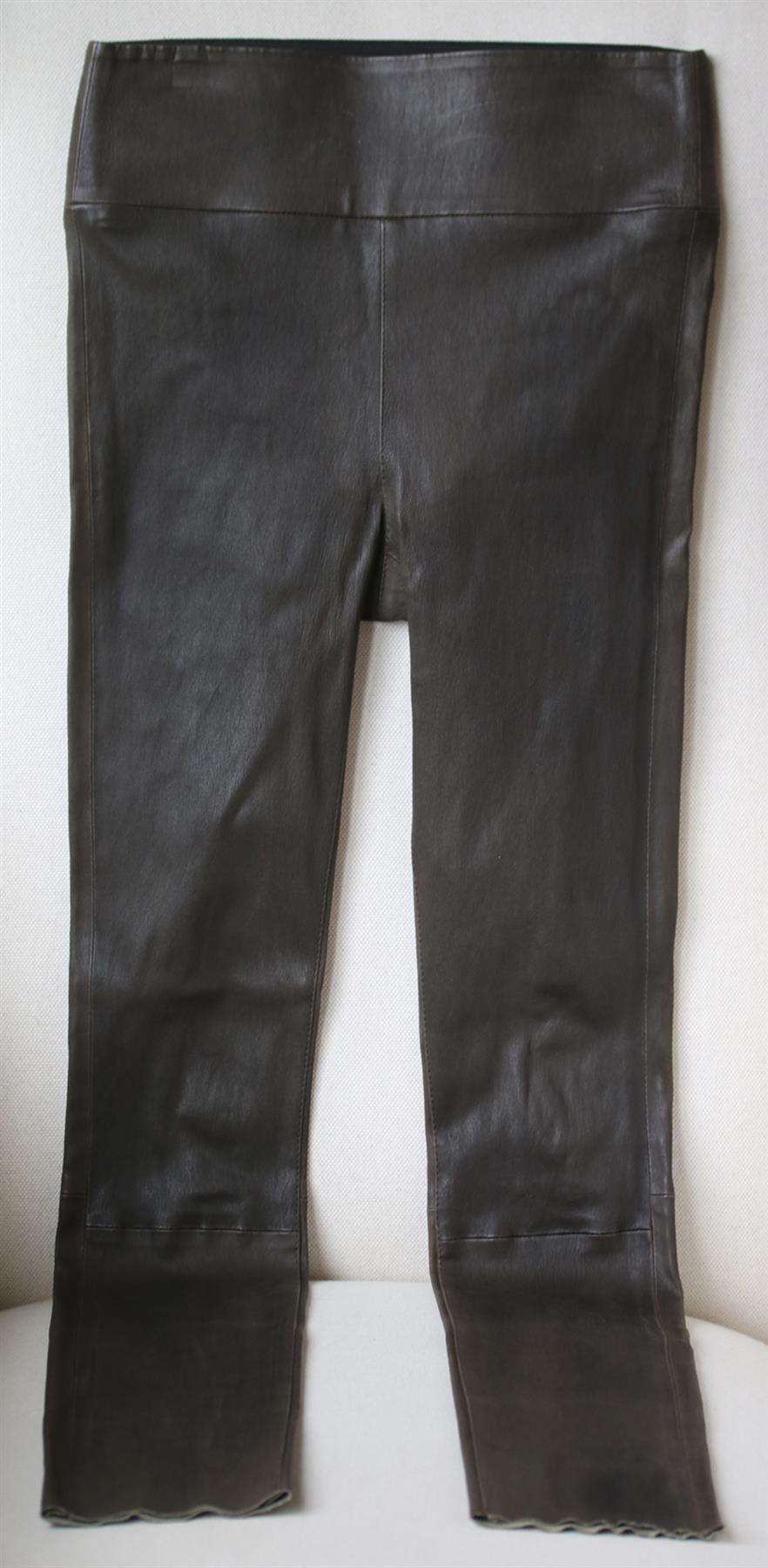 SPRWMN HIGH RISE LEATHER LEGGINGS SMALL - Image 2