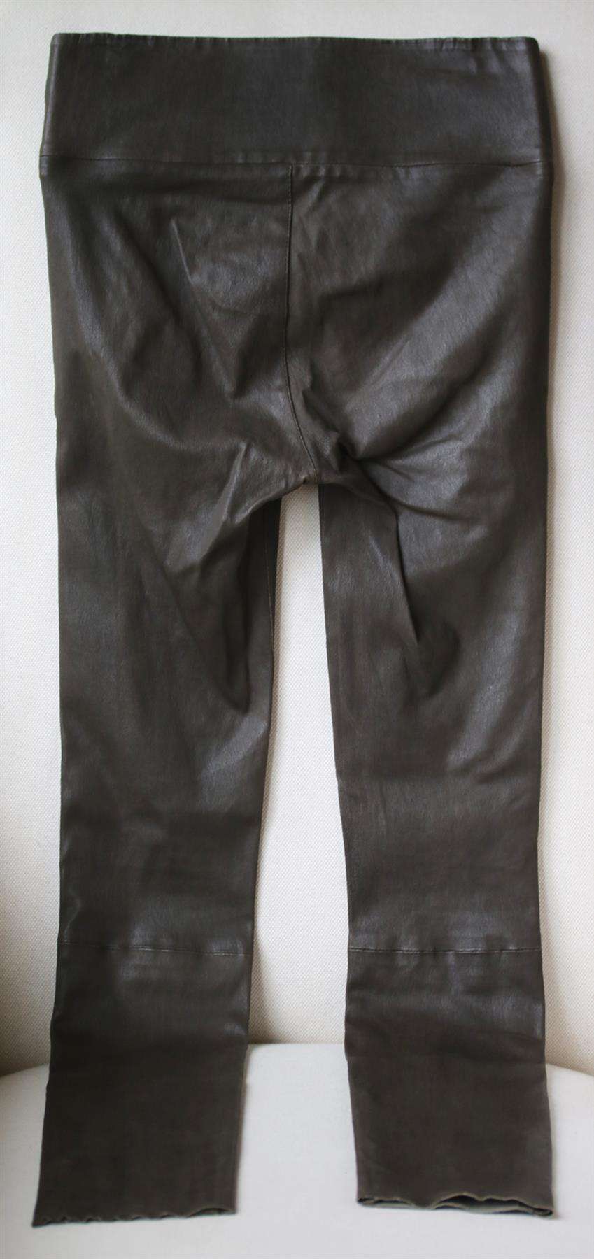 SPRWMN HIGH RISE LEATHER LEGGINGS SMALL - Image 3