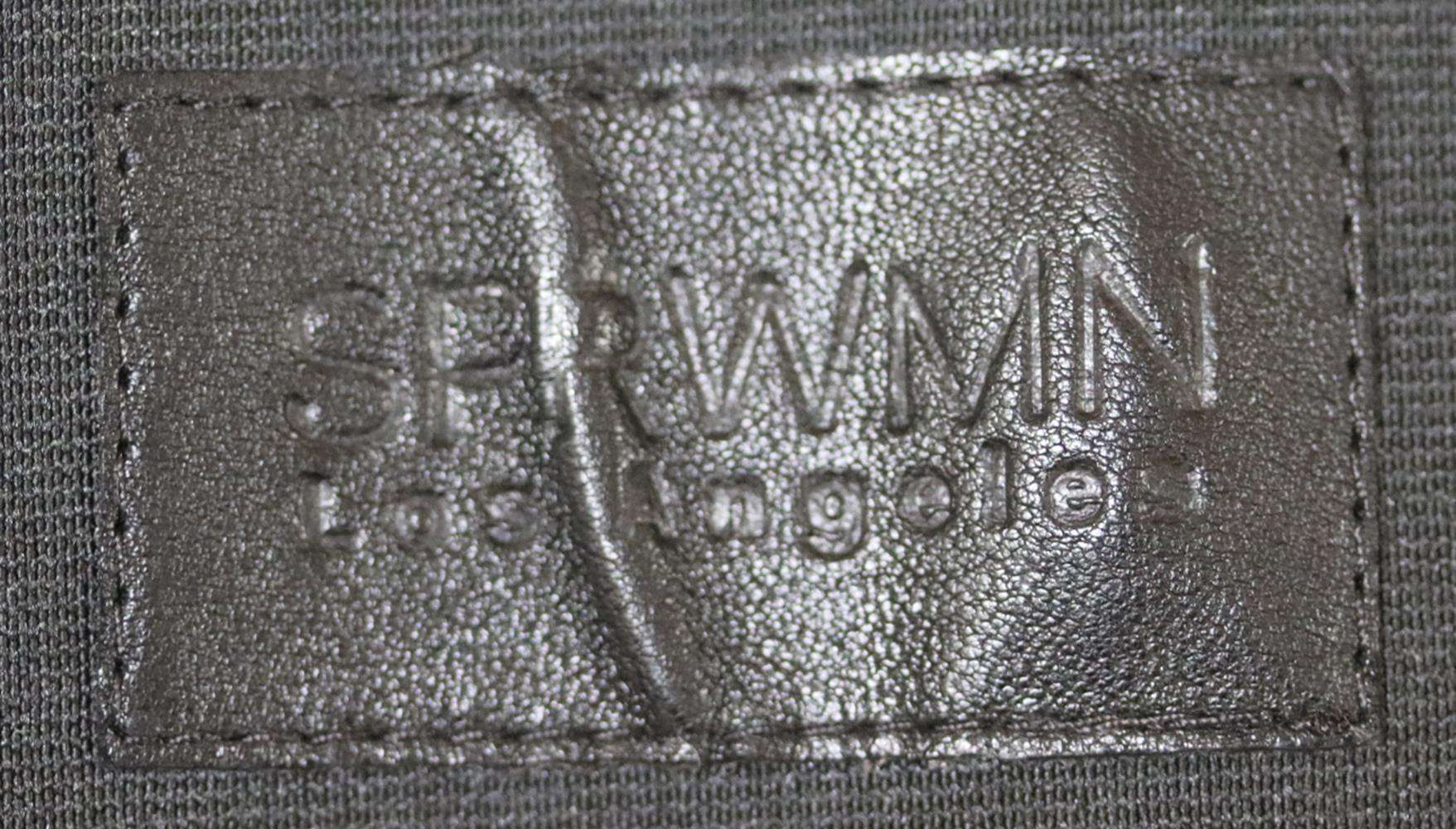 SPRWMN HIGH RISE SNAKE EFFECT LEATHER LEGGINGS SMALL - Image 4