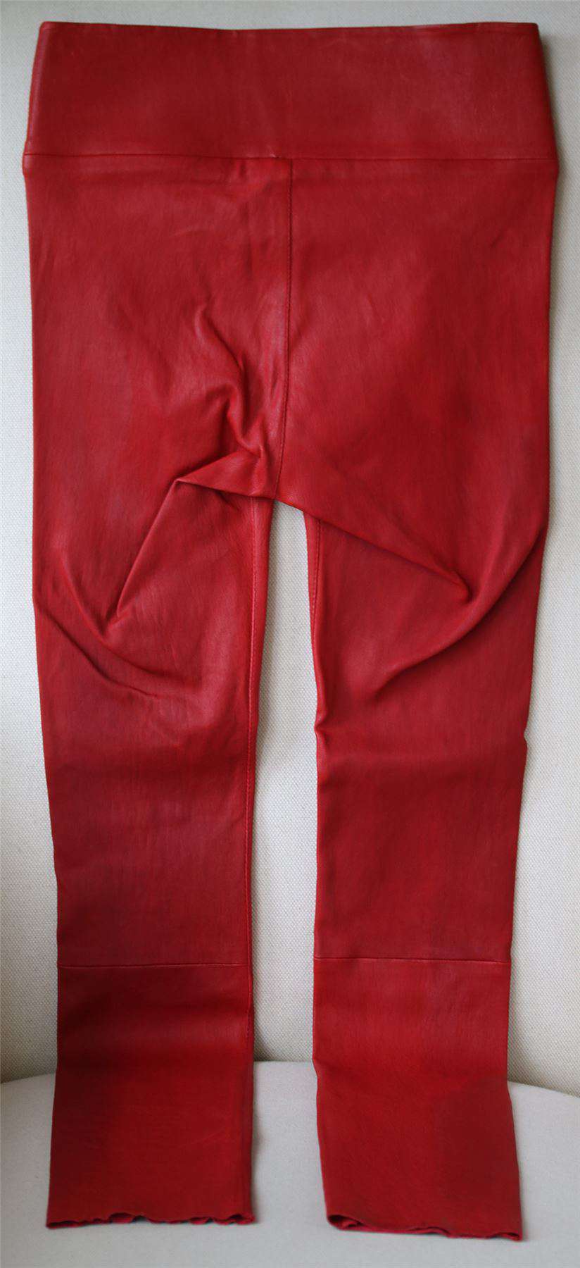 SPRWMN HIGH WAIST LEATHER LEGGINGS SMALL - Image 4