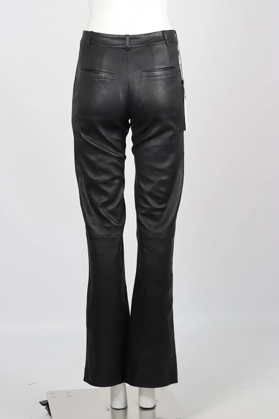 SPRWMN LEATHER FLARED PANTS SMALL - Image 4