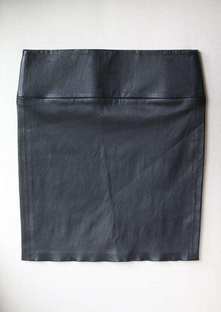 SPRWMN LEATHER MINI SKIRT SMALL - Image 3