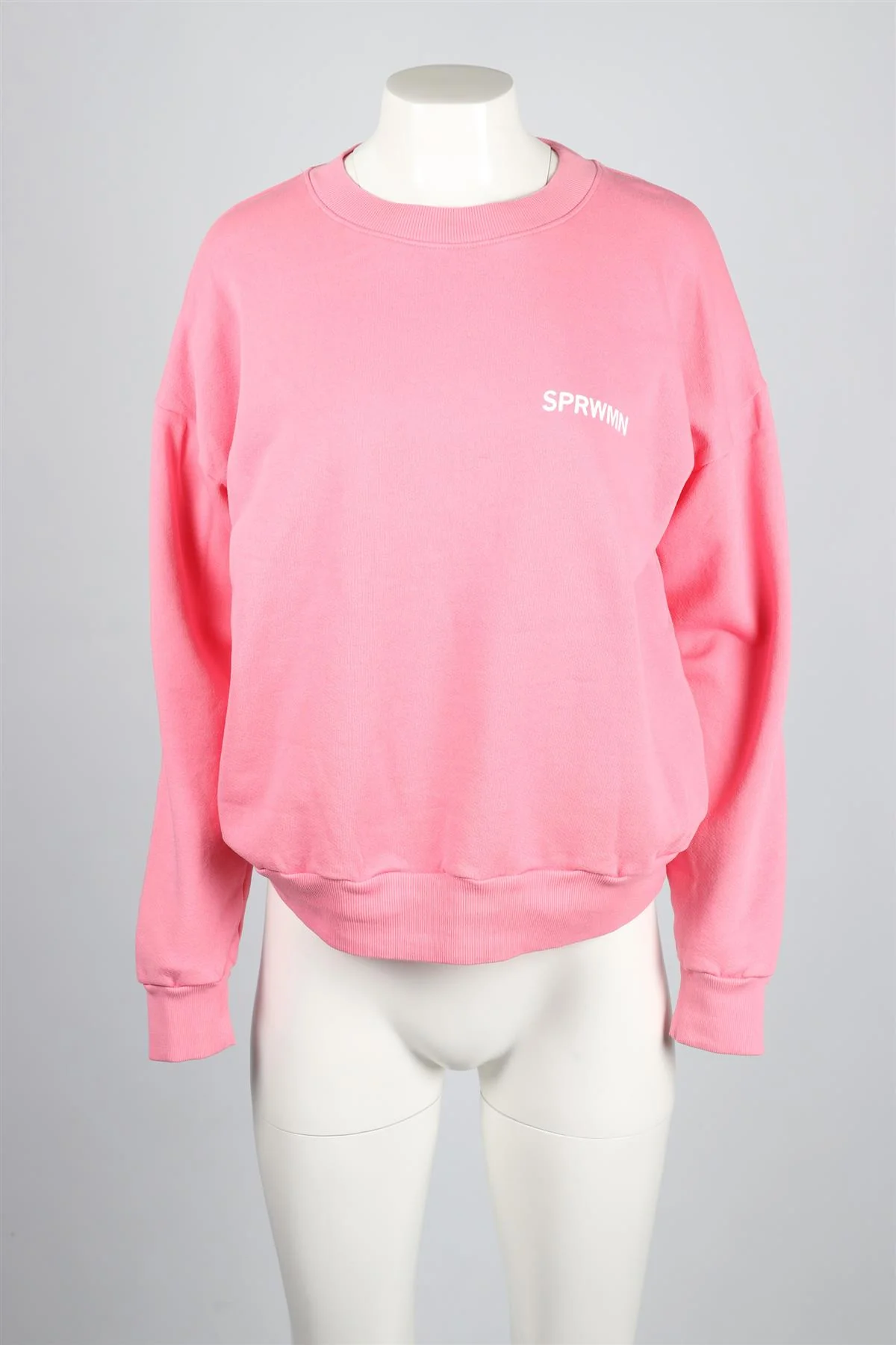 SPRWMN PINK COTTON SWEATSHIRT XSMALL - Image 2