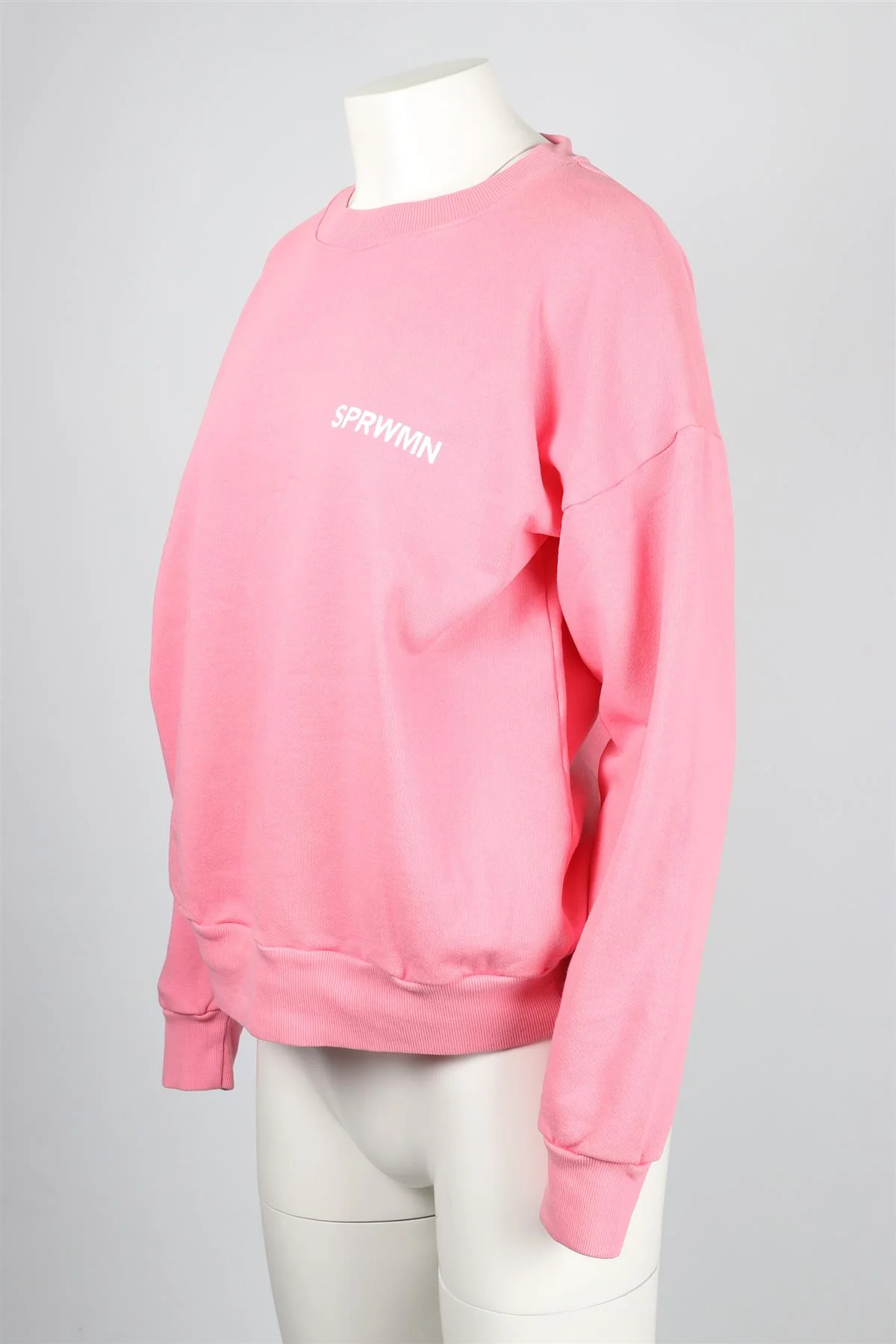 SPRWMN PINK COTTON SWEATSHIRT XSMALL - Image 3