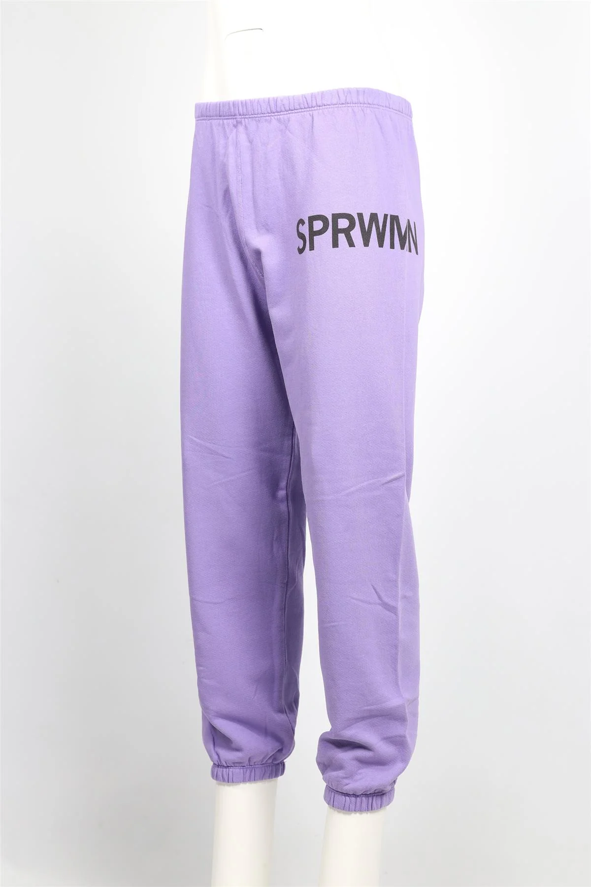 SPRWMN PURPLE COTTON TRACK PANTS SMALL - Image 3