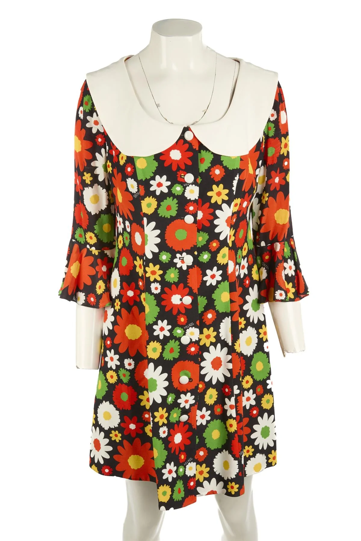 SRETSIS MULTI CREPE MINI DRESS UK 10 - Image 2