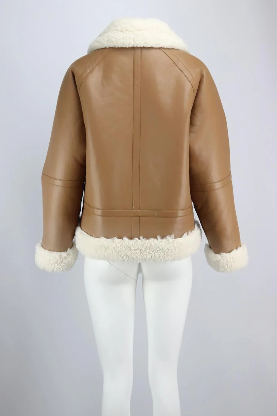 STAND STUDIO RIND FAUX SHEARLING JACKET SMALL - Image 4