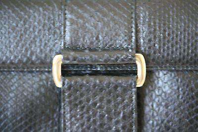 STARK AT HARRODS BLACK PYTHON CUFF CLUTCH BAG - Image 5