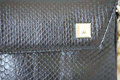 STARK AT HARRODS BLACK PYTHON CUFF CLUTCH BAG - Image 6