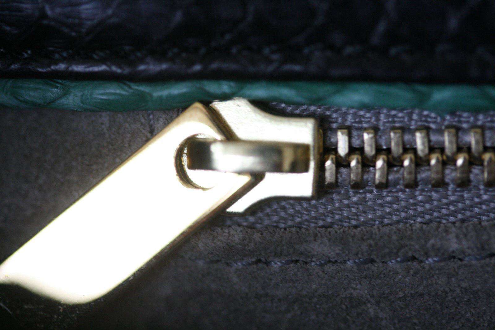 STARK AT HARRODS BLACK PYTHON STUDDED BAGUETTE CLUTCH BAG - Image 9