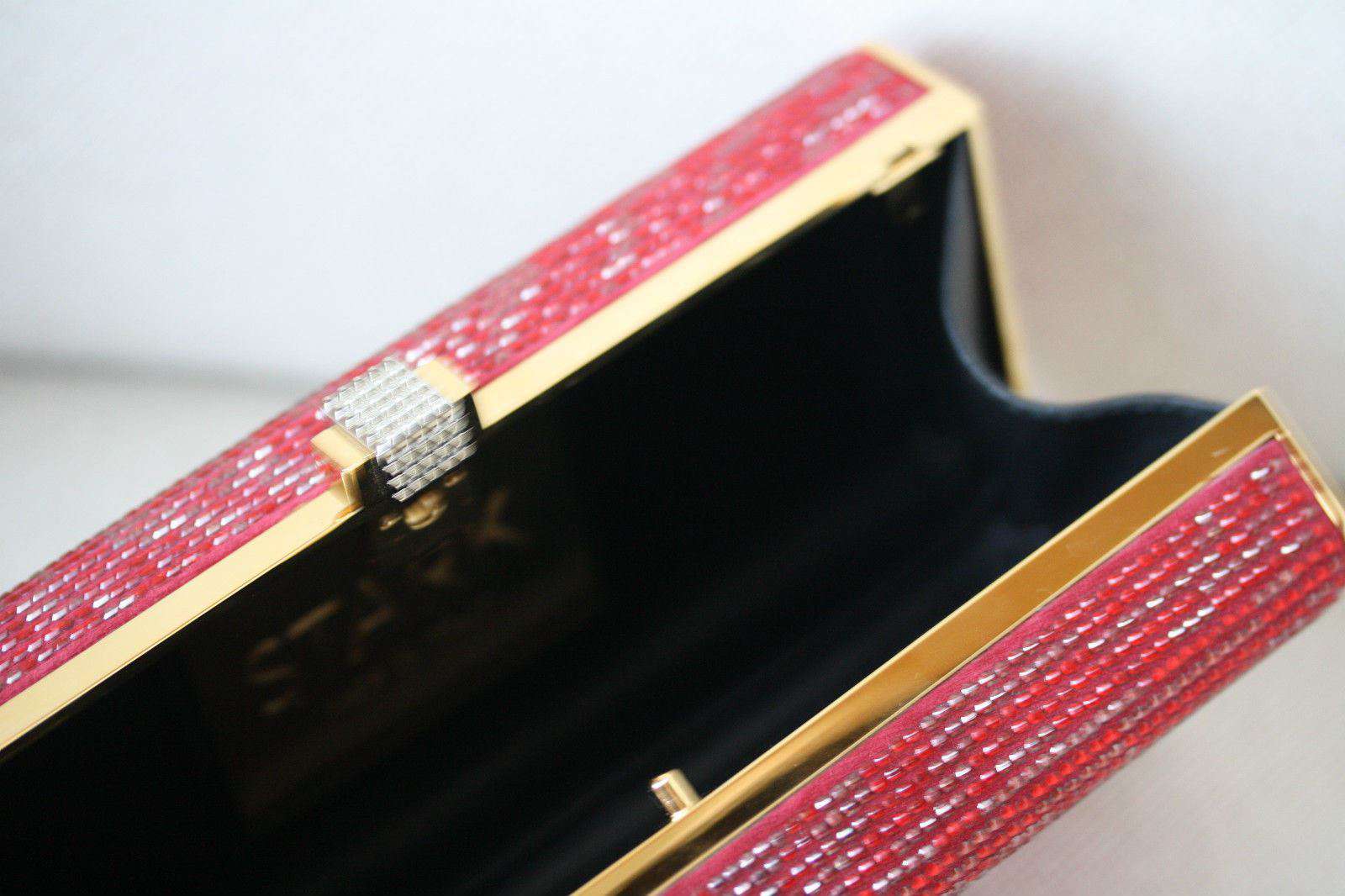 STARK AT HARRODS BRILLIANCE RED ZEBRA CRYSTAL BOX CLUTCH - Image 11