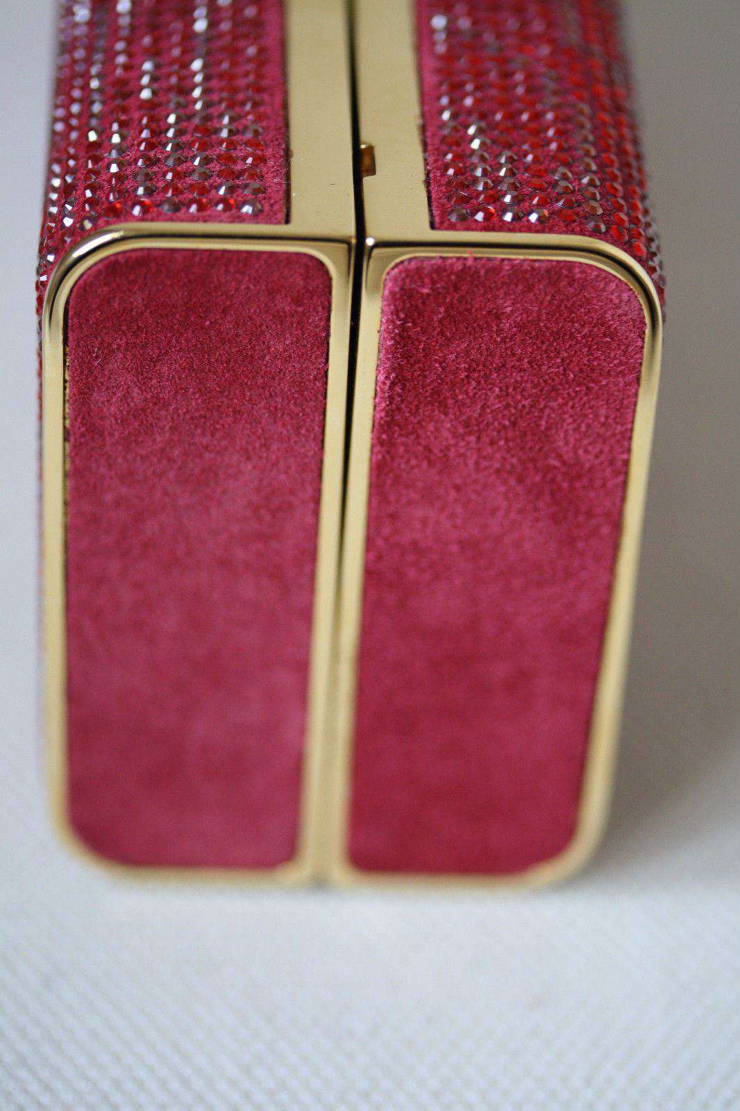 STARK AT HARRODS BRILLIANCE RED ZEBRA CRYSTAL BOX CLUTCH - Image 2
