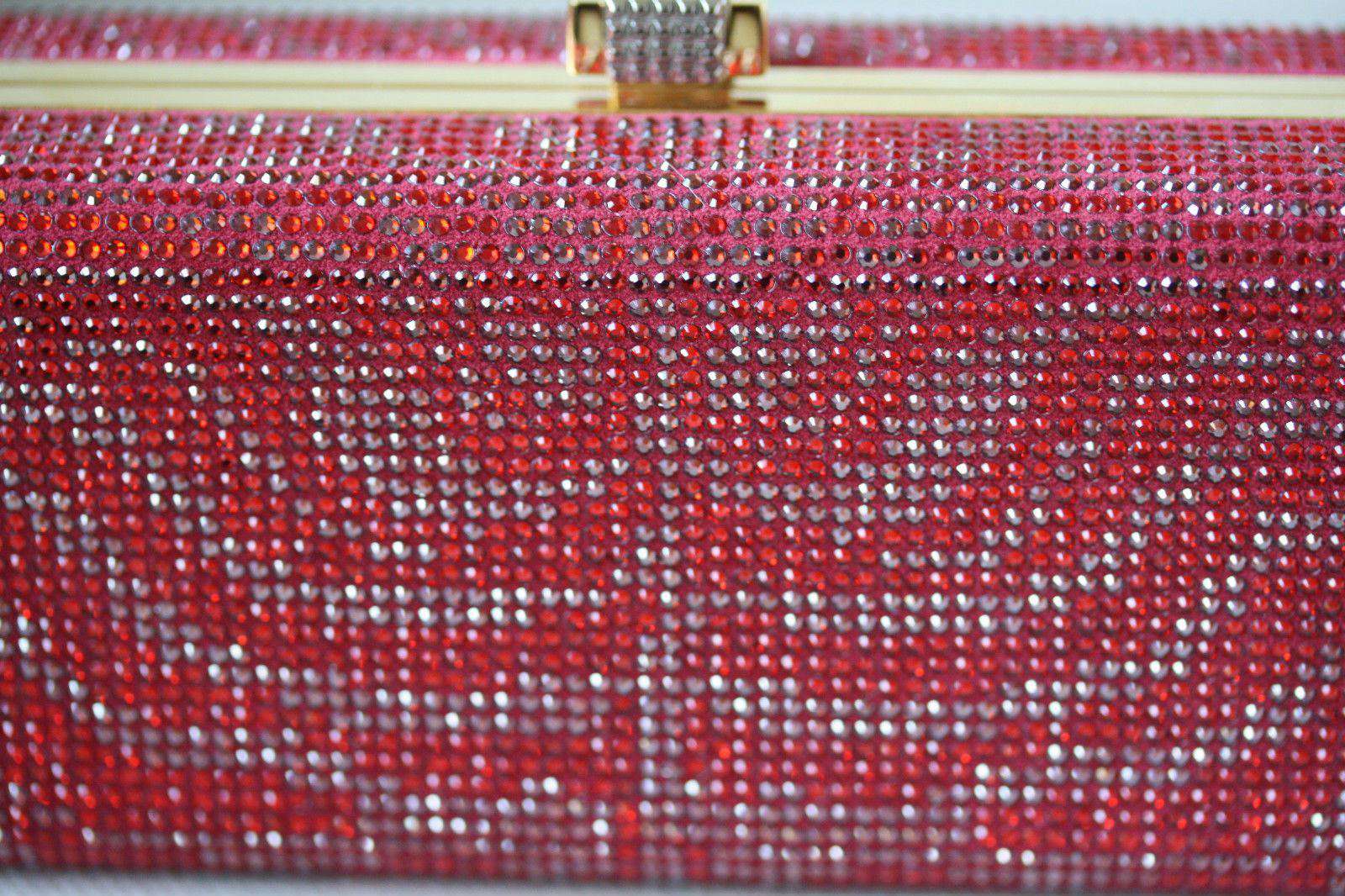 STARK AT HARRODS BRILLIANCE RED ZEBRA CRYSTAL BOX CLUTCH - Image 6