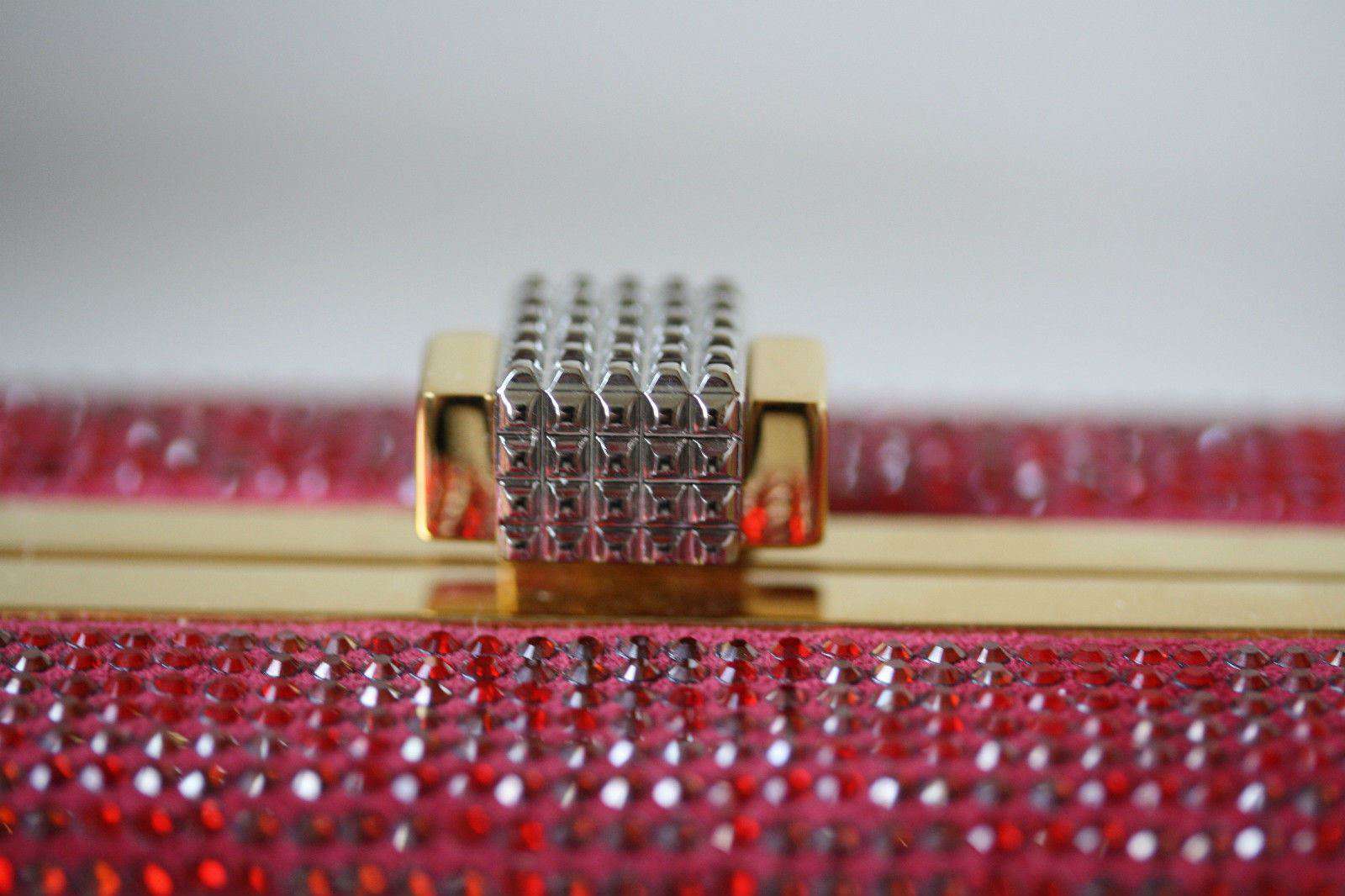 STARK AT HARRODS BRILLIANCE RED ZEBRA CRYSTAL BOX CLUTCH - Image 7