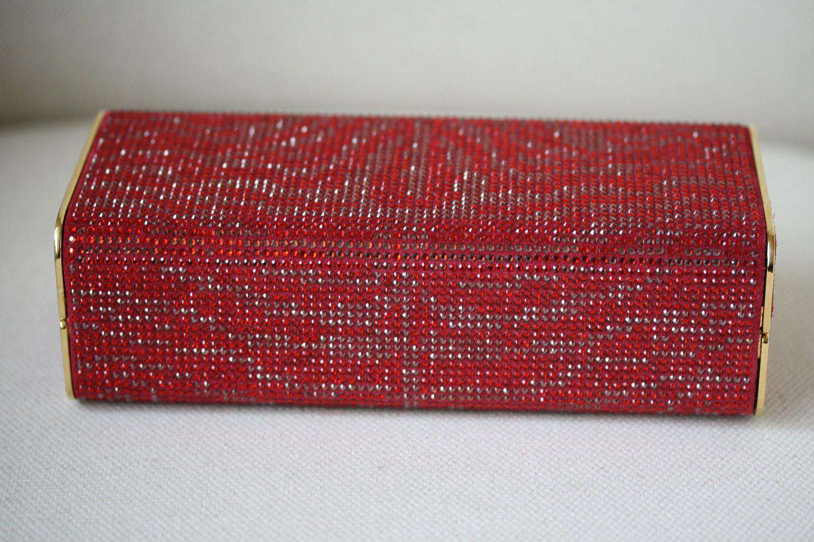 STARK AT HARRODS BRILLIANCE RED ZEBRA CRYSTAL BOX CLUTCH - Image 9